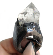 Clear Quartz Crystal Ring