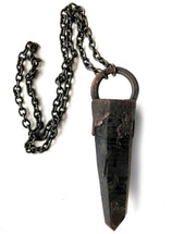 Tibetan Black Quartz Pendant, XL