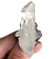 Rough Quartz Point Crystal Ring, Double Terminated