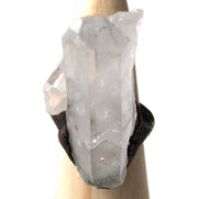 Tall Rough Quartz Crystal Ring